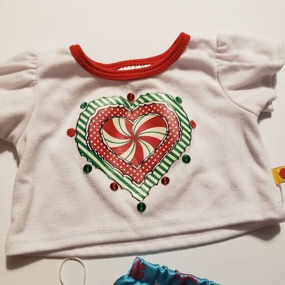 Build a Bear Christmas Tshirt and Shorts - Picture 3 of 6